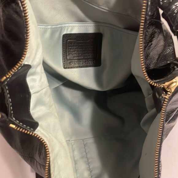 Coach G1076-16014 Kristen hobo blk liquid gloss - Picture 12 of 16